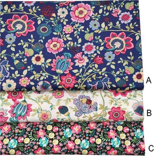 花卉設計 100% 純棉縫紉連衣裙面料 Baju Kurung 襯衫 Kain 棉嬰兒布