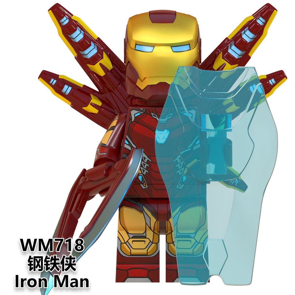 預購【積木班長】WM718 鋼鐵人 MK85 鋼鐵俠 復仇者聯盟超級英雄漫威人偶/相容積木