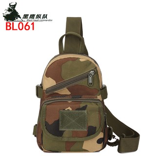 黑鷹縱隊 新款男女通用運動胸包軍迷戰術包旅遊休閒單肩揹包迷你工具袋軍事軍裝風戰術包
