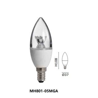 ❰KD照明❱MARCH 尖清 拉尾 燈泡 蠟燭燈泡 5W E14 全電壓 MH801-05MGA