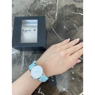 Agnes.b × EVA長榮｜限量版聯名款｜二手手錶Tiffany綠。