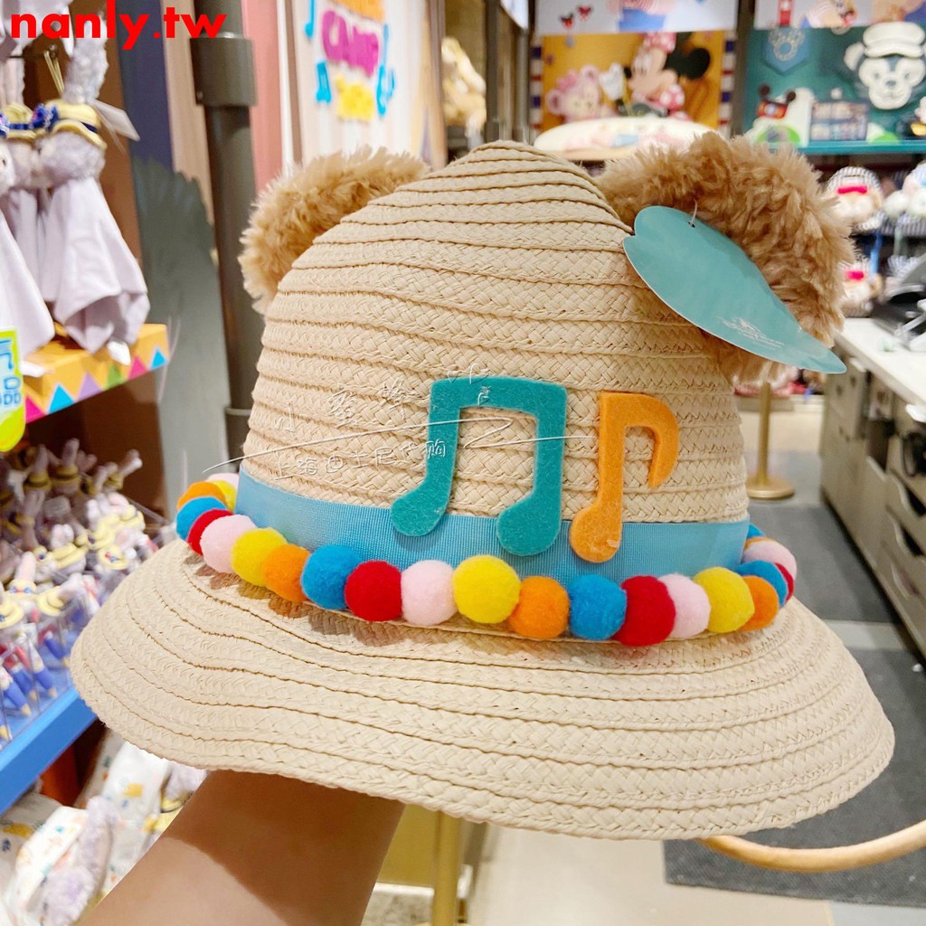 上海迪士尼夏日duffy草帽duffy防曬帽子兒童帽子成人帽子耳 蝦皮購物
