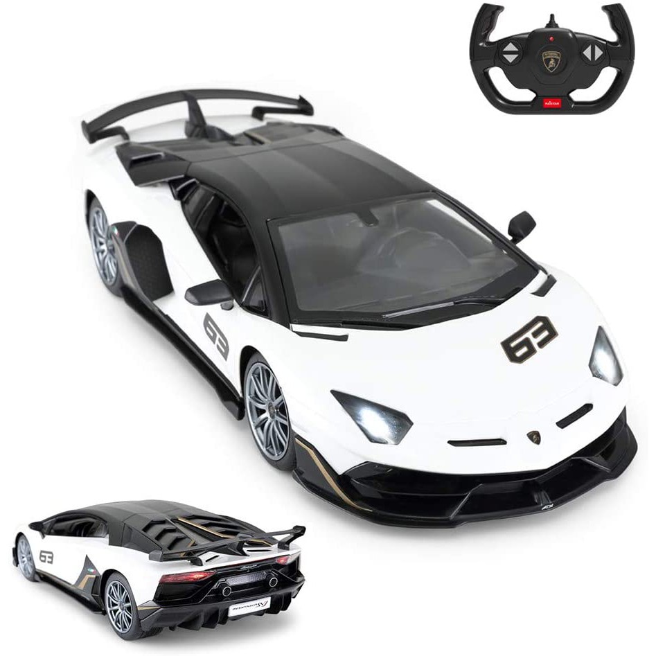 &lt;高雄3C&gt;RASTAR 藍寶堅尼1/14 Lamborghini Aventador SVJ 充電甩尾賽車兒童玩具車