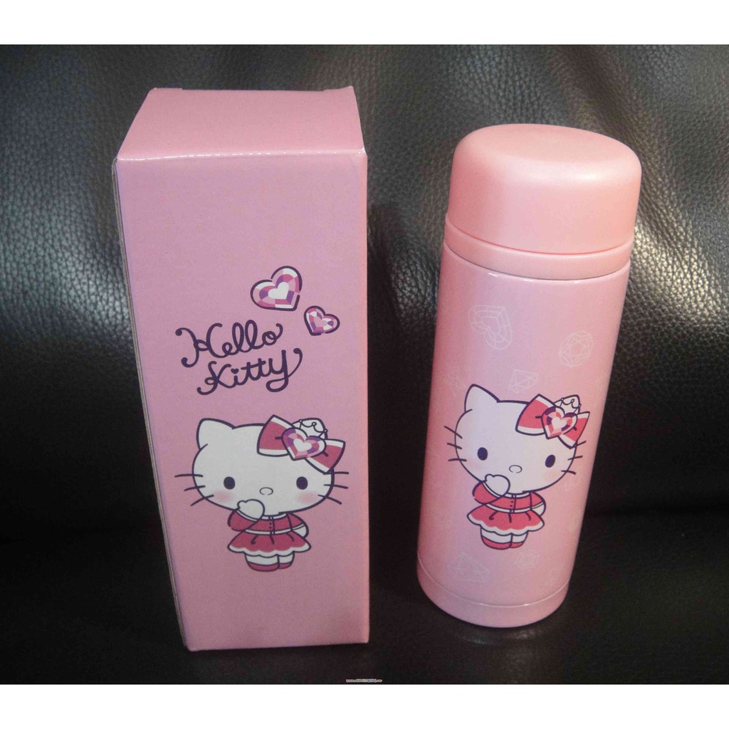 《Sogo》全新Hello Kitty粉紅浪漫保溫瓶/保溫杯~304不鏽鋼