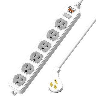 【動力工廠】3P延長線1切6座(CT-3169)