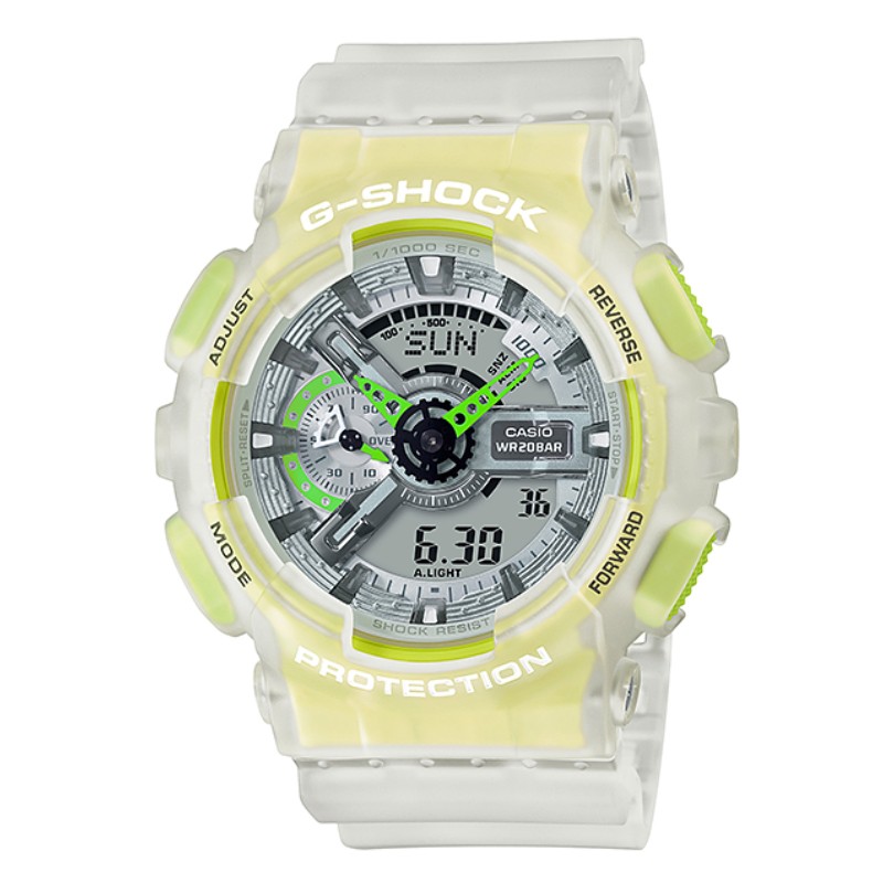 【聊聊甜甜價】CASIO G-SHOCK GA-110LS-7A 夏季必備半透明螢光流行腕錶