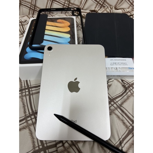 2021 Apple iPad mini 6 wifi 256g 星光色 送ESR磁吸式保護殼、閃魔保護貼