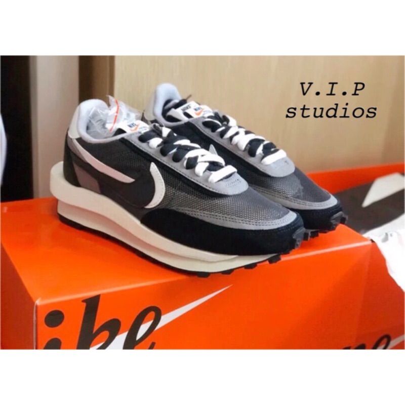 《V.I.P》StockX Nike LD Waffle Sacai Summit White 黑灰 男女款 情侶款