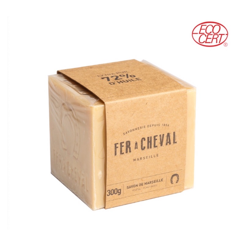 “全新現貨” 法拉夏 Fer A Cheval 經典馬賽皂(植物油)-方形 300g