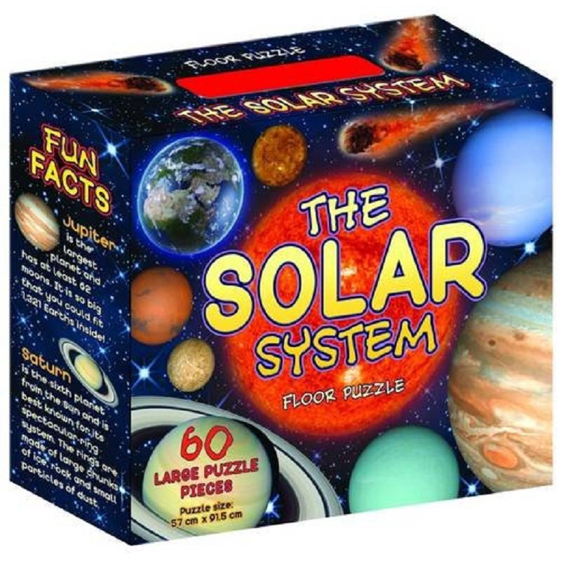英文原裝 正版地板大拼圖太陽系TheSolarSystemFloorPuzzle(地板拼圖) 繁中全新【普克斯閱讀網】
