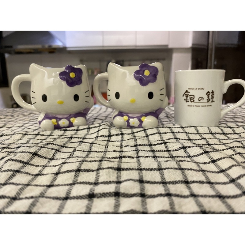 北海道 小小咖啡杯紀念品 hello kitty 凱蒂