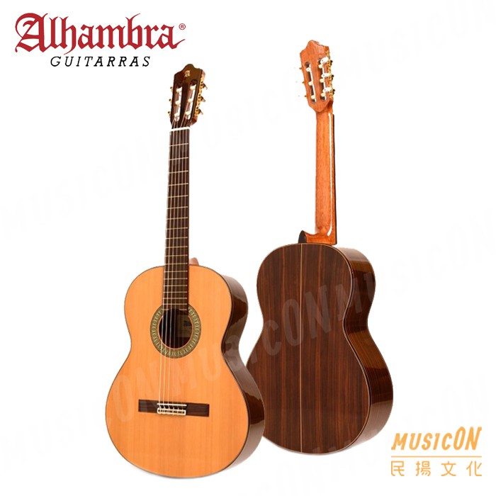 【民揚樂器】古典吉他 Alhambra 4P 松木面單玫瑰木側背 西班牙製