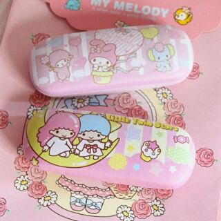 現貨❤️《喵頭~萌》∩My Melody 美樂蒂 雙子星∩PU皮 眼鏡盒 眼鏡 收納盒 硬殼 眼鏡保護盒
