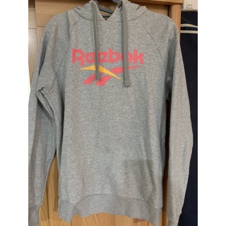轉賣★近全新正品Reebok連帽長袖上衣 內刷毛大學T 長版帽T衛衣可直接搭內搭褲