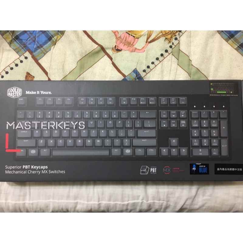 Cooler Master Masterkeys L PBT 青軸 中刻 機械式鍵盤 近全新