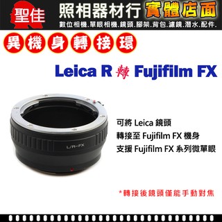 【機身轉接環】Pixco Leica R 鏡頭 轉接 Fujifilm FUJI 富士 FX 微單 機身 手動對焦