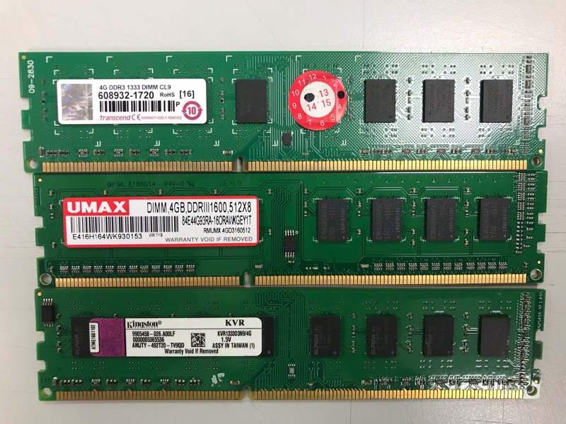 售 創見,UMAX DDR3 1600 PC1333 4GB桌上型記憶體