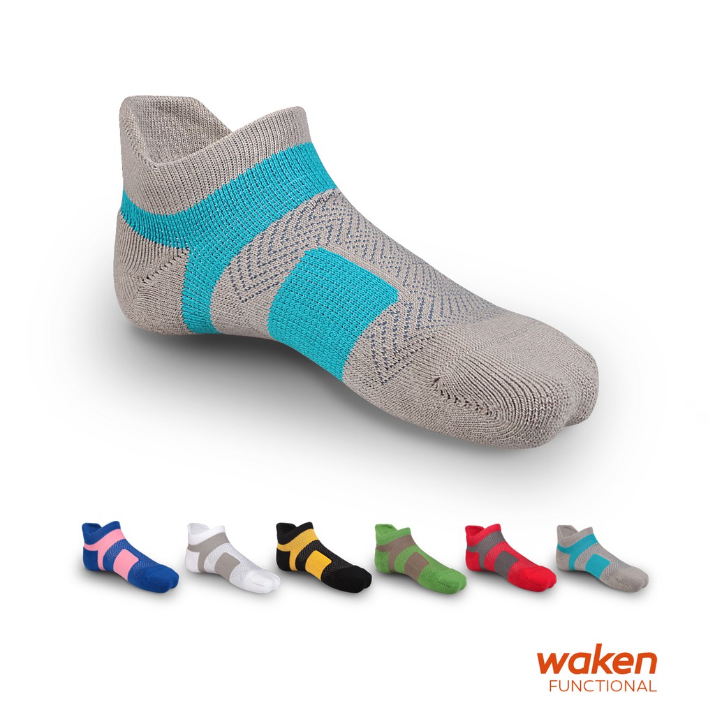 【waken】純棉立領加壓防護機能襪 1雙組 男女款 運動襪