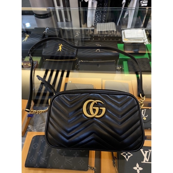 鹿晉歐美精品🦌 Gucci 古馳 馬夢24公分相機包/側背包