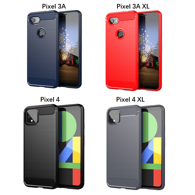 碳拉絲外殼 Google Pixel 2 XL 3 3A 4 5 XL 4A 5A 5G Pixel 5XL 4XL 3