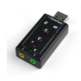 台灣本地現貨 最新晶片電腦專用 USB模擬7.1聲道動感音效外置麥克風輸入家用USB音效卡