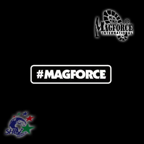 MAGFORCE 馬蓋先 刺繡臂章 / 魔鬼氈 / 白框hashtag款 / 馬蓋先旗艦店 / MP9113 【詮國】