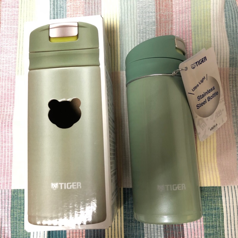 【現貨】TIGER虎牌-夢重力彈蓋式真空不鏽鋼保溫瓶/保溫杯.MMX-A020(綠)
