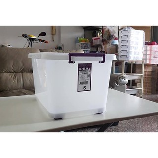 小毛收納『臺灣製 大詠D400 S滑輪整理箱32L附上蓋』含稅開發票 塑膠收納箱 掀蓋置物箱 HOUSE 好室喵
