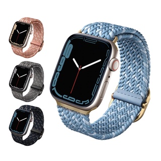 UNIQ 全系列 Apple Watch 錶帶｜不鏽鋼米蘭磁扣/雙色防水矽膠磁吸/防潑水高彈力編織單圈錶帶『領券享折扣』