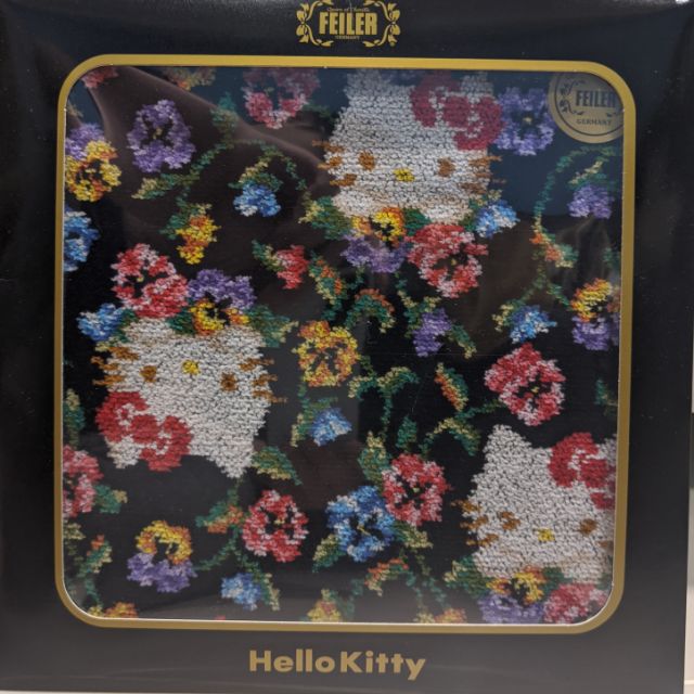 Hello Kitty 德國製 Feiler 方巾 手帕