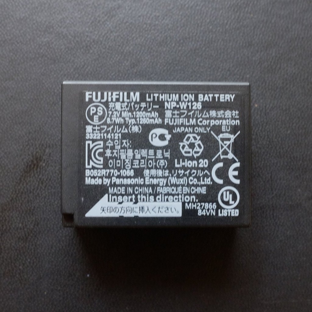 Fujifilm NP-W126 原廠電池：新品(附盒)