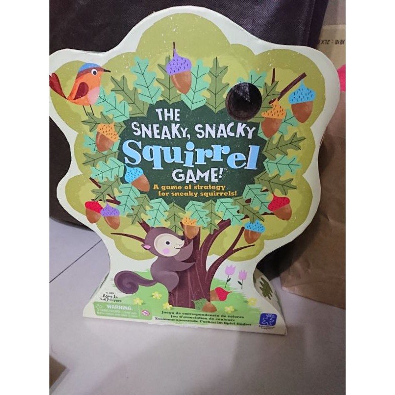 （二手 )正版桌遊 The sneaky snacky squirrel game 小松鼠橡果爭奪戰