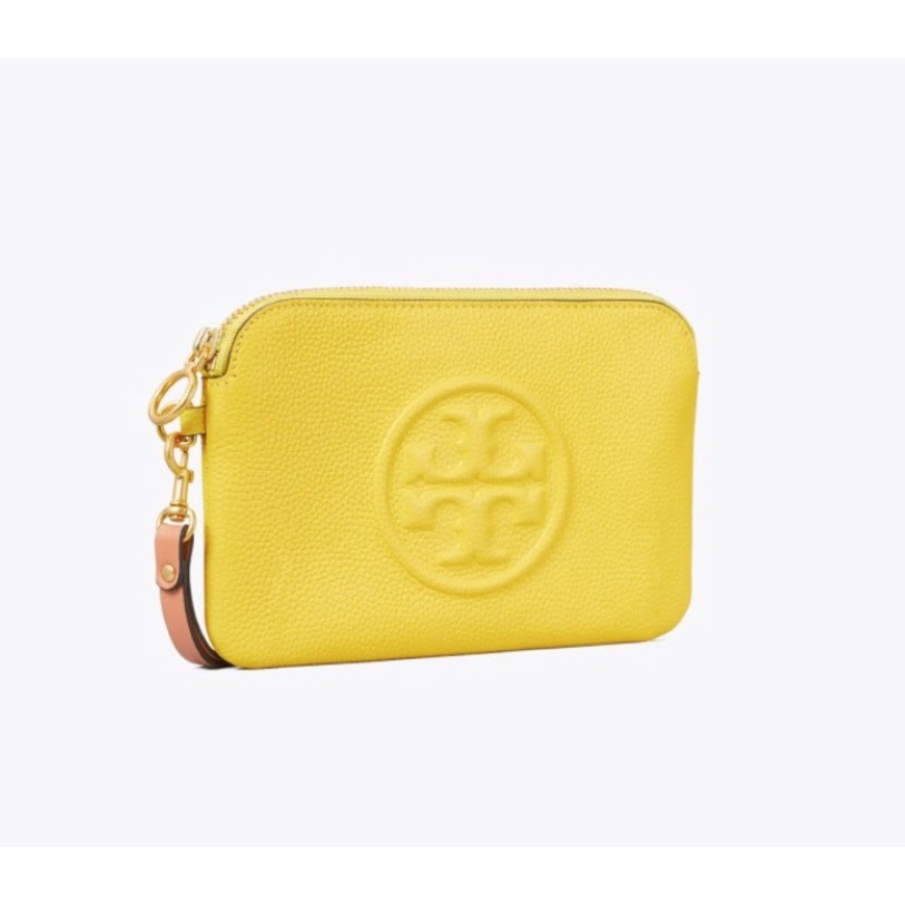 ® R名牌 二手名牌包100%實拍 ® TORY BURCH ® 手拿包卡夾 ® 短夾 ® 拚色黃 ® 限定色 ® 限量