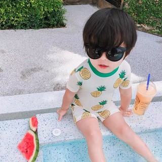 韓國小鳳梨兒童連身泳衣服