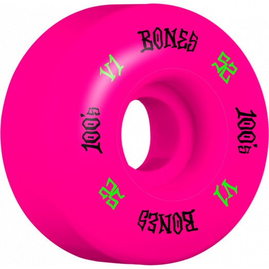 Bones V1 100's Pink 52mm 100a (Standard) 輪子/滑板《Jimi》