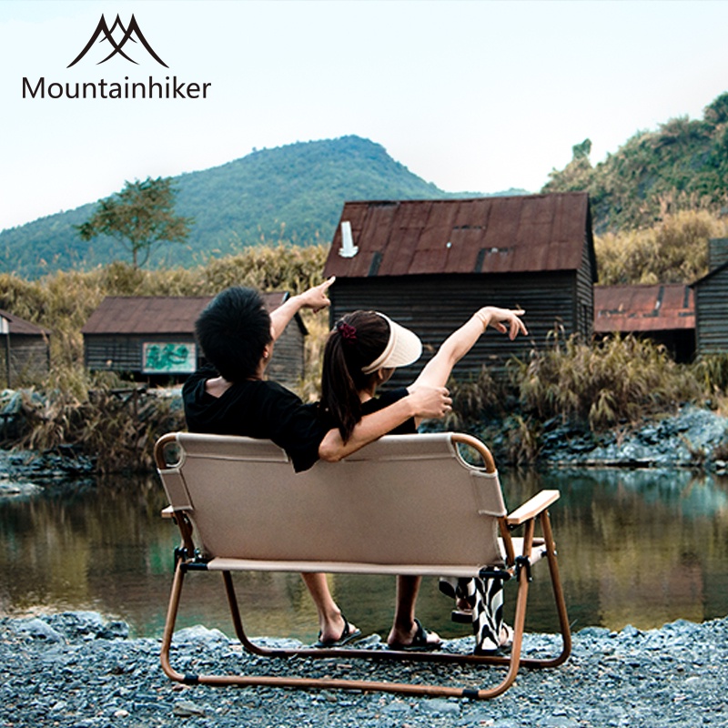 【台灣總代理】山之客Mountainhiker|鋁合金雙人椅|椅墊|沙發套|露營折疊椅|戶外桌椅|鋁合金摺疊椅|台中自取
