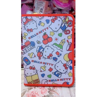 ♥小花花日本精品♥HelloKitty滿版造型防潑水防摺檔案夾 保護袋 資料夾 卷宗夾 拉鍊式開關資料夾~8