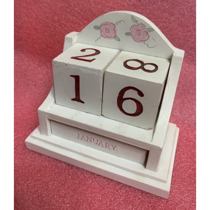 日曆擺飾 桌曆 中古 可顯示月份與日期