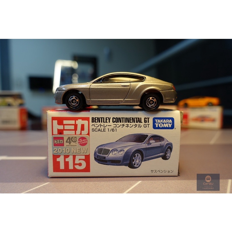 (竹北卡谷)Tomica No.115 新車貼 Bentley Continental GT 賓利 多美小汽車 Tomy