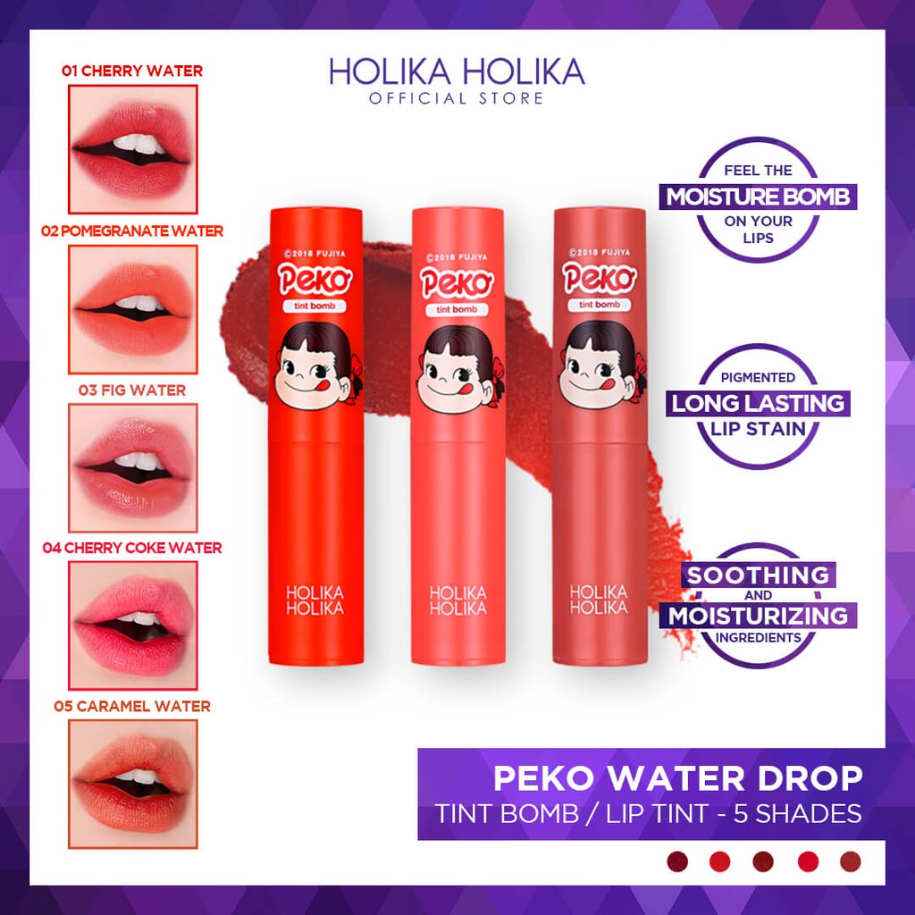 Holika Holika x PEKO 水滴色調炸彈保濕唇彩棒