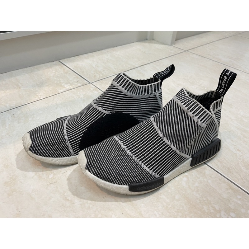 Adidas NMD City Sock限量編織PK版 半日標夜光斑馬紋 US9.5