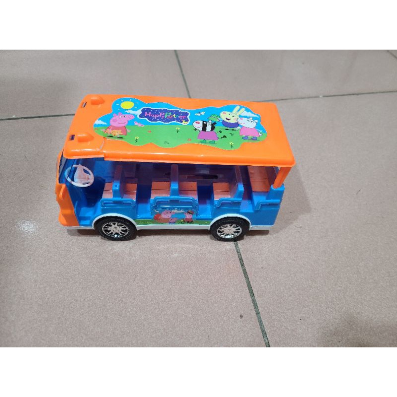 佩佩豬娃娃車 校車 聲光