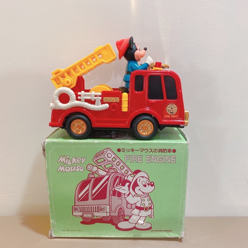 1984 Disney 米奇 米老鼠 發條玩具 MASUDAYA 日本製造 老玩具