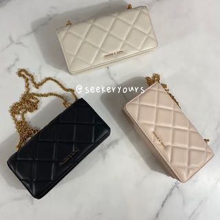 👉🏻SEEKERYOURS代購🤍鬆軟手感🇸🇬新加坡品牌正品代購小CK手感菱格紋長夾兩用包 鏈條包 雙肩背 肩背包