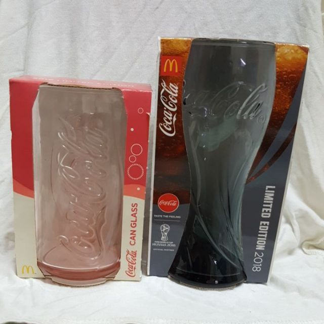麥當勞 2016製可口可樂 曲線杯 玻璃杯