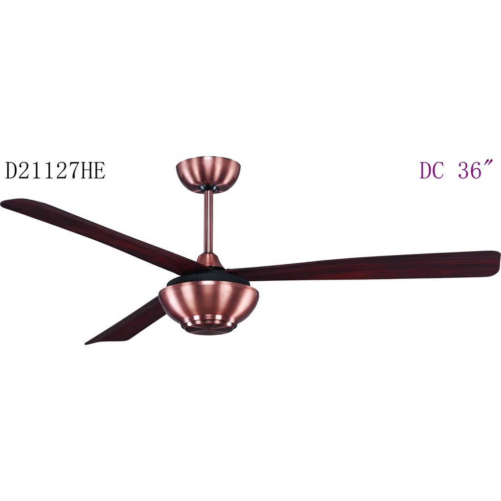 吊扇 DC36吋 D21127HE 節能 D C直流無刷 /西雅圖系列/柚木紅古/ 附遙控器