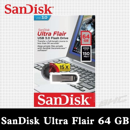 SanDisk CZ73 Ultra Flair USB 3.0 隨身碟 64GB
