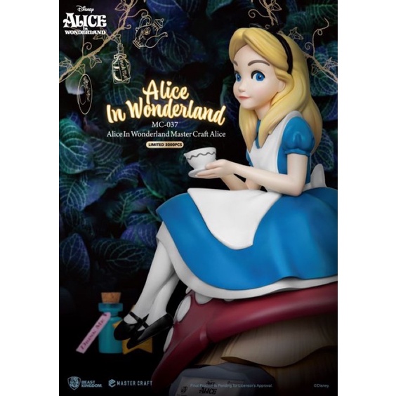 正版 野獸國 迪士尼 愛麗絲 雕像 MC-037 Alice 極匠系列 愛麗絲夢遊仙境 柴郡貓 包運費