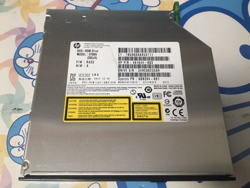HP原廠料件 DVD 薄型 光碟機 12.7mm 燒錄器 筆電可用 HP 600 400 G1 G2 桌上型 可用