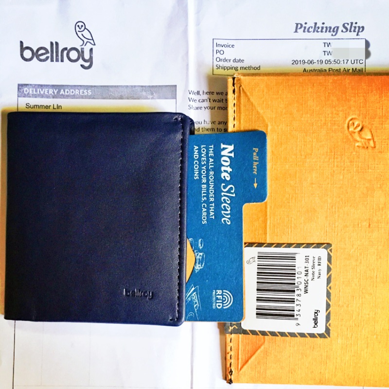 Bellroy Note Sleeve (RFID）皮夾